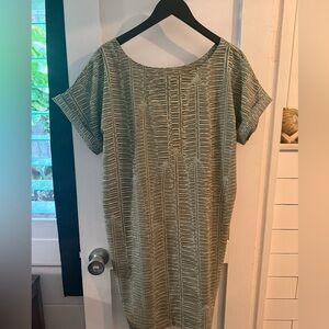 Manaola Olive Textured Midi Dress